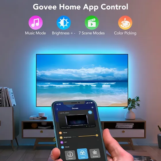 Retroiluminación Led Bluetooth Govee Rgb Para Tv 
