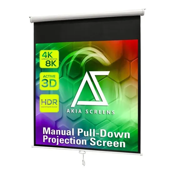 Akia Screens Pantalla Proyeccion Portatil Hd Color Casa