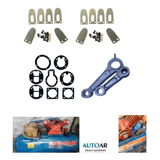 Kit De Reparo + Biela Para Compressor De Ar Douat Cdv 10 