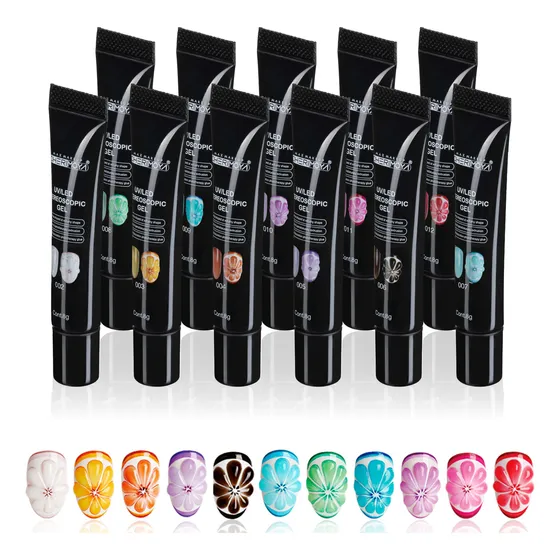Kit De Gel Esculpir Uñas 3d Gel Esculpir Pintar 8g Cherimoya