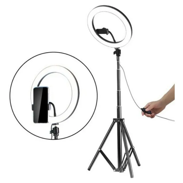 Aro De Luz Led (30cm) + Trípode Altur 2,1m + Envio