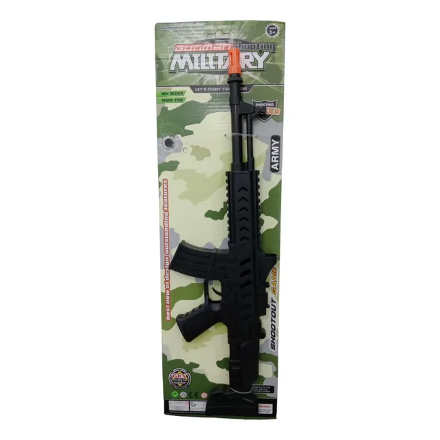 Ametralladora Gunman Military Sonido Al Gatillar 50 Cm
