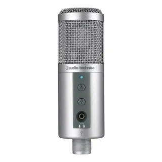 Microfone Audio-technica Atr2500-usb Condensador Cardioide Cor Prata Microfone Audio-technica Atr2500-usb Condensador Cardioide Cor Prata