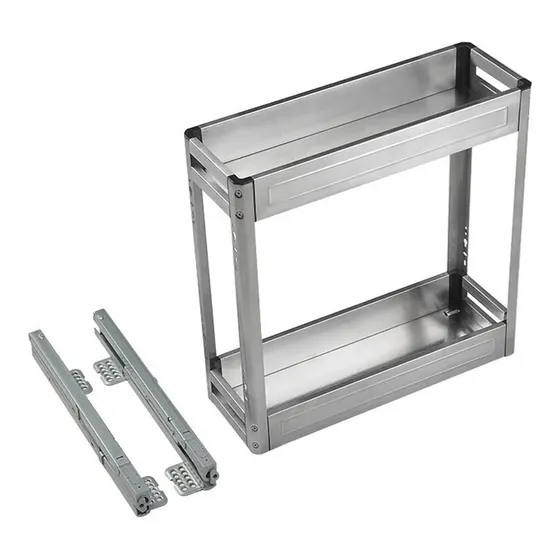 Condimentero Organizador De Acero Inoxidable 20 Cm