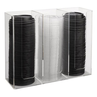 1 Dispensador Acrílico Con 3 Divisiones P/ Vasos, Tapas Cafe 1 Dispensador Acrílico Con 3 Divisiones P/ Vasos, Tapas Cafe