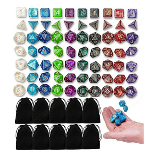 70 Piezas Dados Poliédricos Y Rpg Dados Poliedro Dnd 70 Piezas Dados Poliédricos Y Rpg Dados Poliedro Dnd