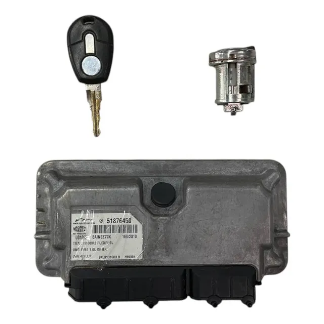 Kit Code Modulo Injecao Uno 1.0 8v Fire Flex 2010 2011 Usado