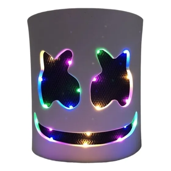 Máscara Led Umes Para Cosplay Con Brillo De Marshmello