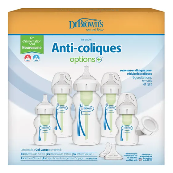Dr Brown's Options+ WB09600 7 unidades transparentes