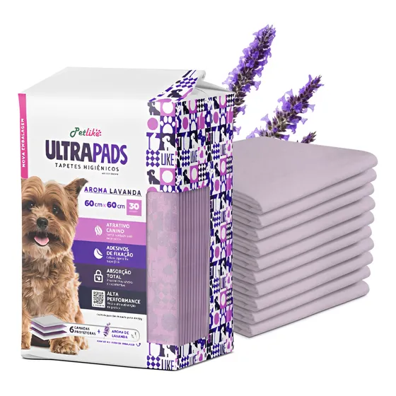 Tapete Higienico Ultra Peds Lavanda 80x60 30 Un Petlike