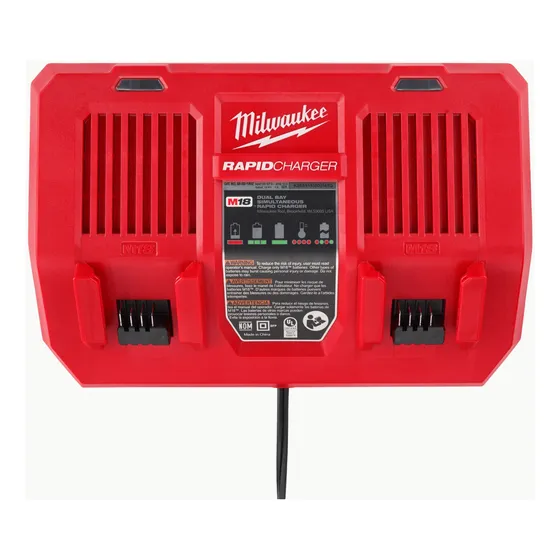 Milwaukee Cargador Rápido Doble M18 Carga Simultánea 48-5902