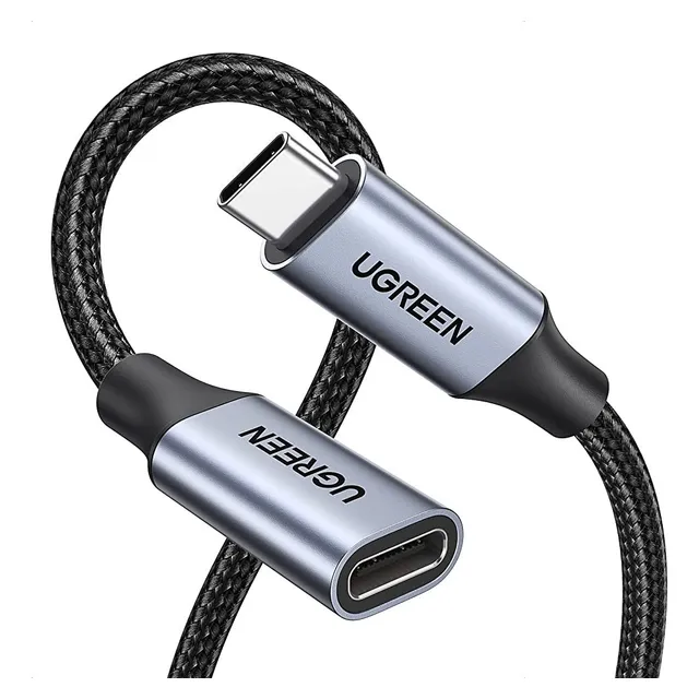Cable Extensión Tipo C 3.1 / 1metro Gen 2 Thunderbolt 3 Color Black