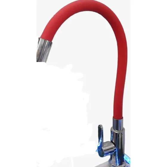 Grifo Flexible Para Fregadero Rojo Griven (con Detalles)