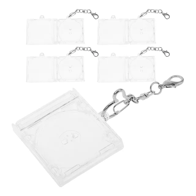 Llavero Con Soporte Para Minicd, 5 Fundas Para Álbumes, Llav