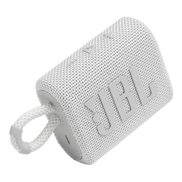 Parlante JBL Go 3 JBLGO3 portátil con bluetooth waterproof blanco 220V