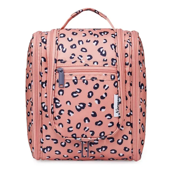 Bolso De Viaje Cosméticos Y Accesorios Naranja Leopardo