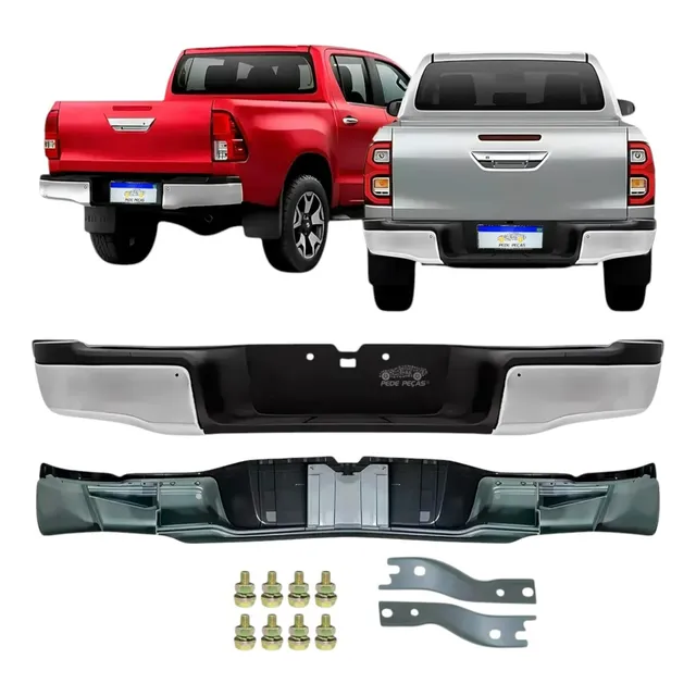 Parachoque Traseiro Hilux 2016 2017 2018 A 25 C/furo Sensor