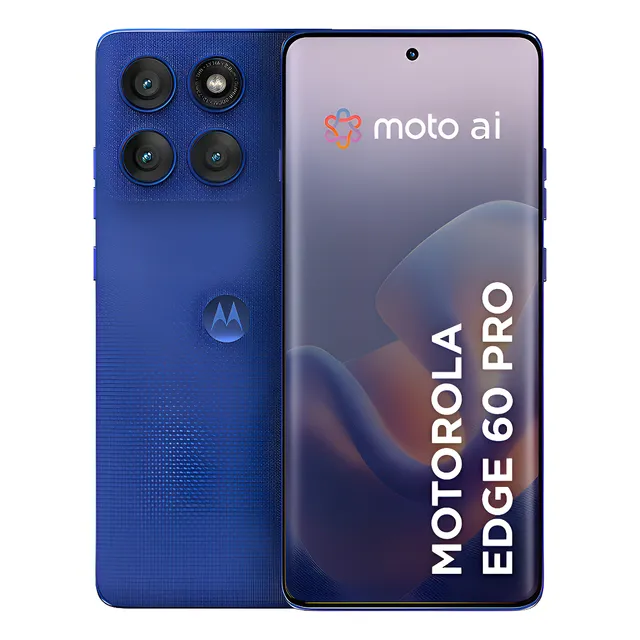 Smartphone Motorola Edge 60 Pro 5g - 256gb 24gb (12gb Ram+12gb Ram Boost) Tela Quad-curve Moto Ai 50mp Sony Camera Ultrarresistencia Militar Ip68 + Ip69 - Azul