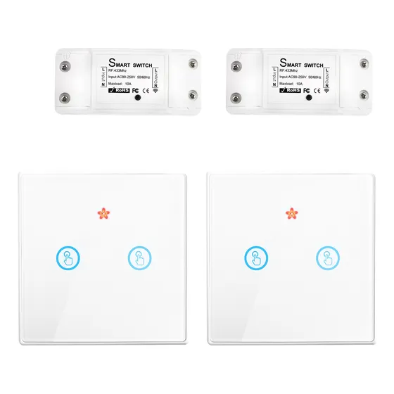 2pz 10a Interruptor Inalámbrico De Luz Doméstica Inteligente