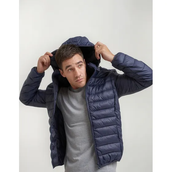Campera Inflada Hombre Capucha Alpes Speedway Disershop