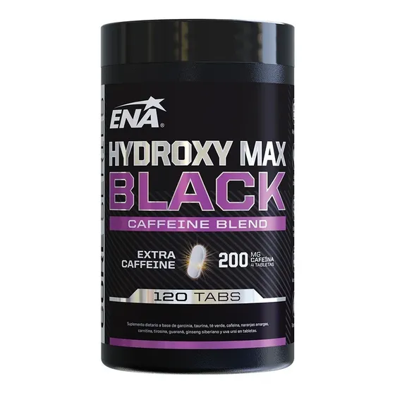 Hydroxy Max Black Quemador De Grasa Con Extra Cafeina - Ena