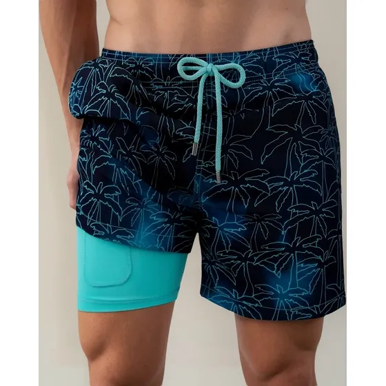 Traje De Baño Para Hombre Playa Short Bañadore Rapido Secado