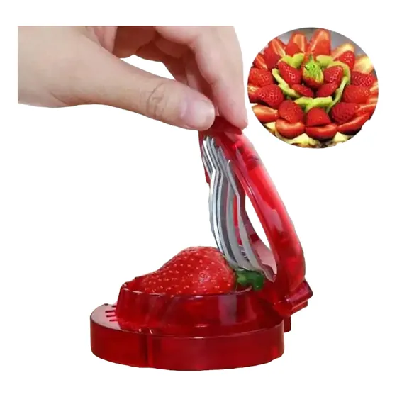 Bello Y Practico Cortador De Fresas. Frutas. Multifuncional