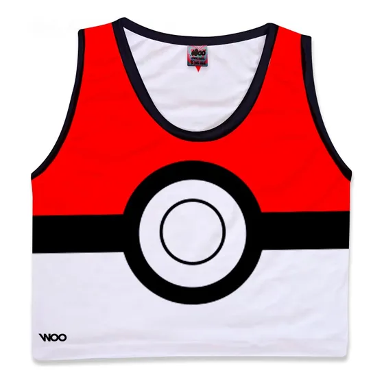 Top Cuello Redondo Pokebola Dama 