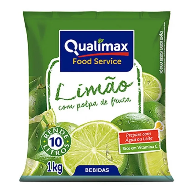 Refresco Suco Em Pó 10 Litros Sabor Limão Qualimax Food