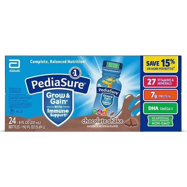 Pediasure Sabor Chocolate 24 Botes De 237ml C/u Americano