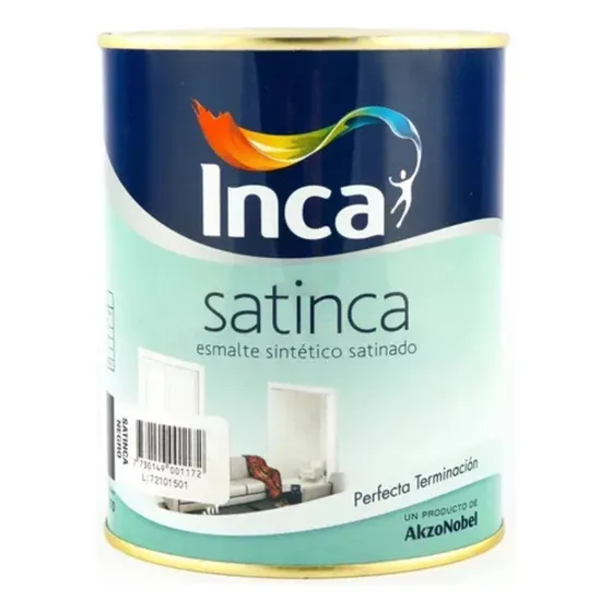 Esmalte Sintetico Satinca Blanco 4lt. Acabado Satinado