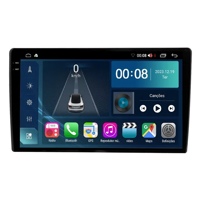 Multimidia Aikon Core Red Fiat Mobi 1din 9p Android 2/64gb
