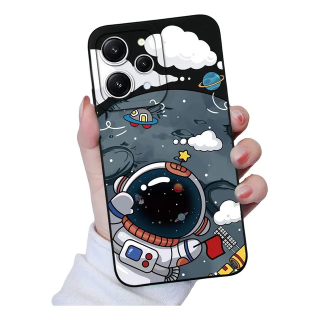 Capa De Telefone Redmi 12 4g, Tpu Macio, Pretty Cactus Pilo