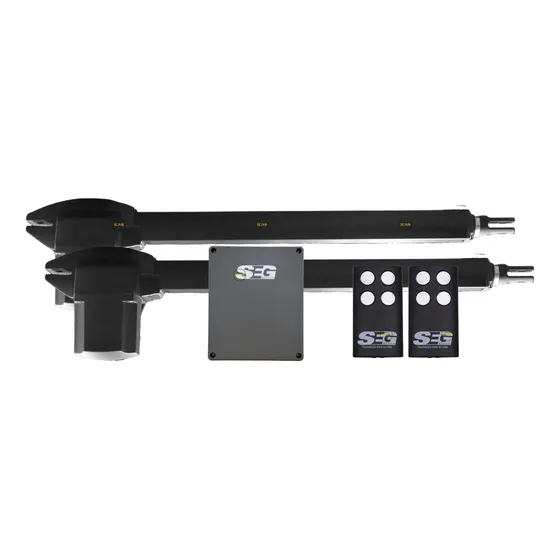 Kit Pistones Seg Pivus Abat 400 Para Porton Electrico  Negro