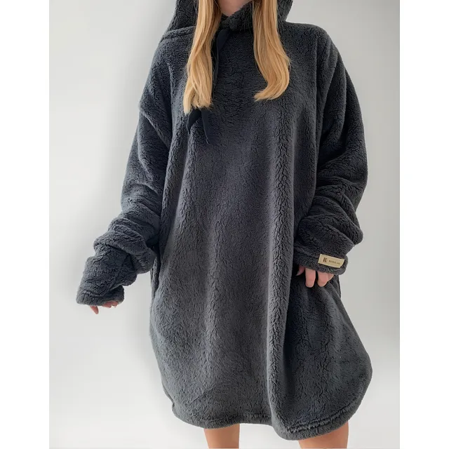 Maxi Pijama / Maxi Buzo Unisex De Corderito Bifaz Peluche