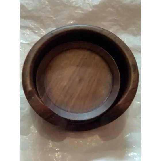 Porta 5 Vasos De Madera Usados