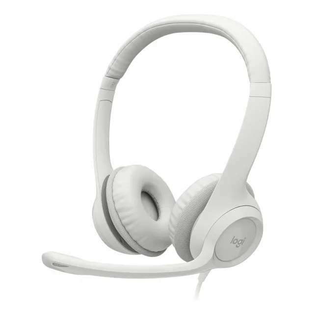 Audífonos Con Micrófono Logitech H390 20-20000hz, Usb. Blanc