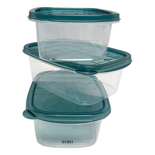 Set De 3 Topper Recipiente Contenedor Alimentos 1000ml C/u Set De 3 Topper Recipiente Contenedor Alimentos 1000ml C/u