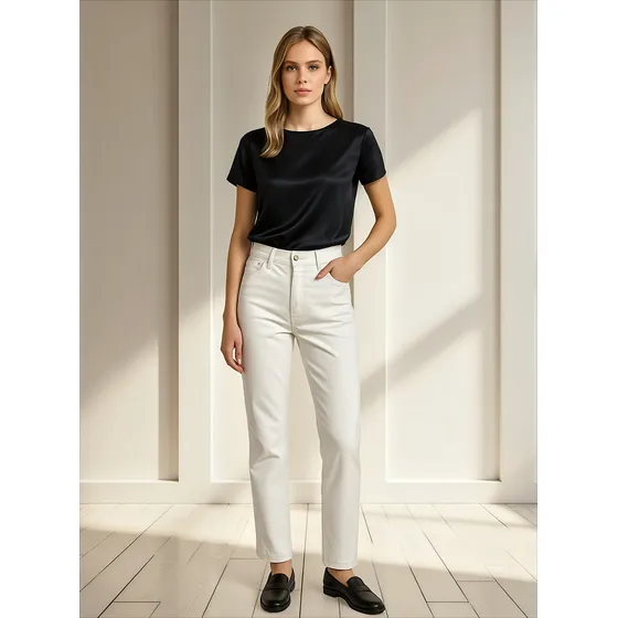 Pantalon Liso De Bengalina Latifa