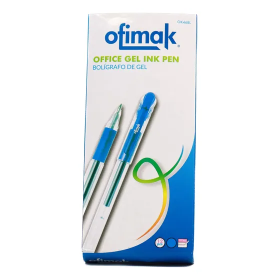 Bolígrafo De Gel Azul Ofimak Ok468l