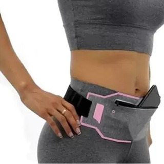 Pochete Impermeável Slim Corrida Academia Saida Para Fone Cor Rosa Pochete Impermeável Slim Corrida Academia Saida Para Fone Cor Rosa
