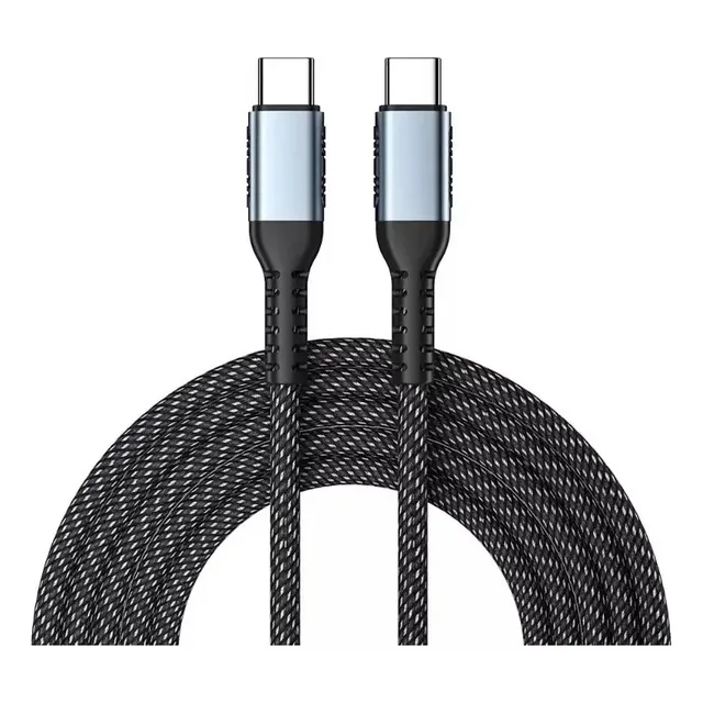 Cable Usb Tipo C 2 Metros Nylon Americano Carga Rápida 3a
