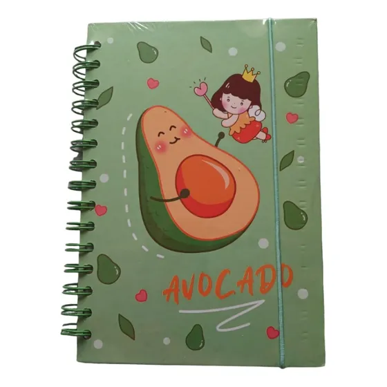 Cuaderno Agenda Diaria Con Portada De Aguacate 