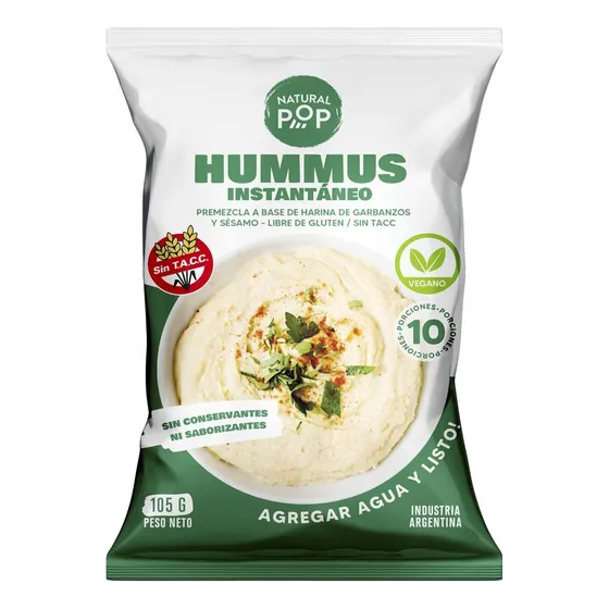 Hummus Instantaneo - Natural Pop X 105 Gr