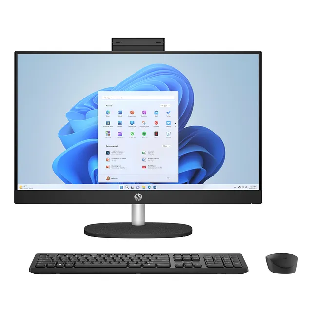 All In One Hp 24-cr0017la Amd Ryzen 5 8gb Ram 512gb Win 11 Color Negro