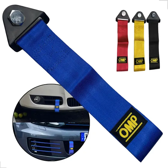 Cinta De Reboque Esportiva Omp Tow Strap Hook