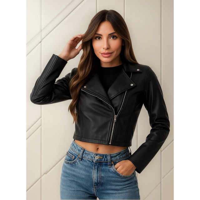 Jaqueta Feminina Courinho Com Zíper Gola Polo Jaqueta Feminina Courinho Com Zíper Gola Polo