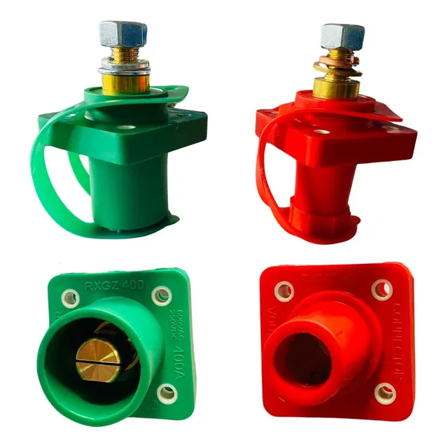 Set 10 Conectores Camlock Chasis Hembra, 400 Amperes (5m,5h)