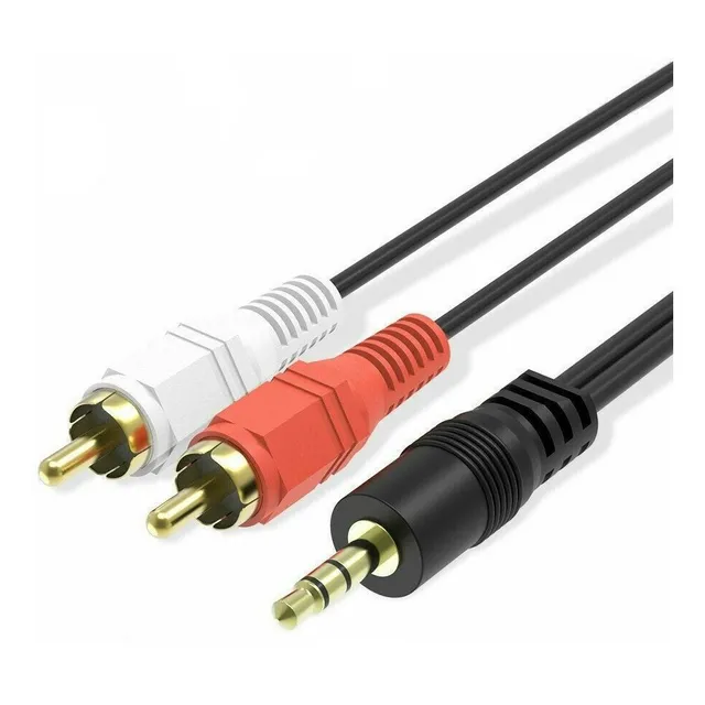 Cable Audio Plug Spica Jack 3.5mm A 2 Rca Macho 10m 10 Mts ®