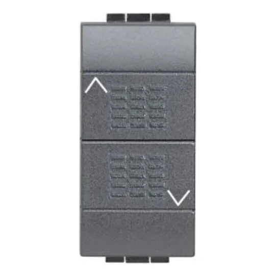 Apagador Conmutador Doble Tecla Living Light Bticino